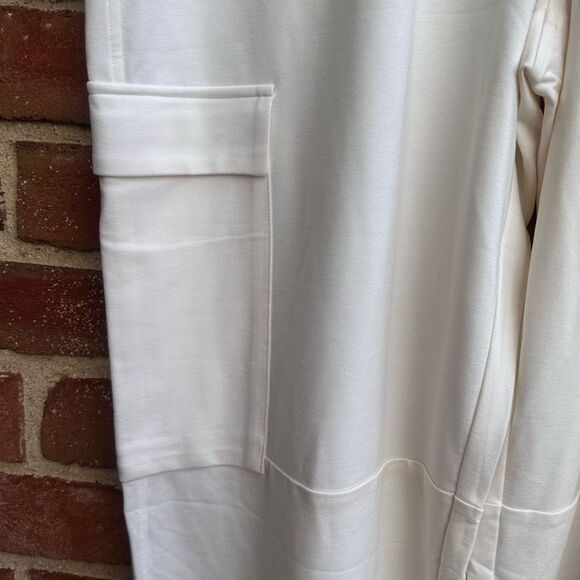 Eileen Fisher $218 Cargo Ankle Lantern Pant in Ivory Flex Ponte Stretch Pant XL - Picture 7 of 9